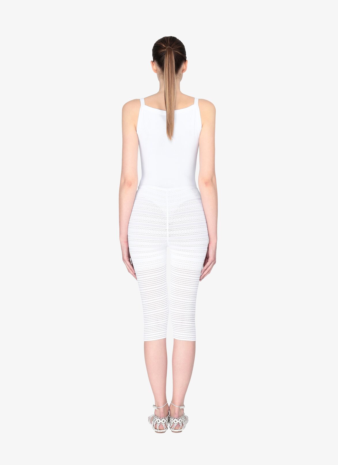 Capri Pants ALAÏA WHITE CAPRI PANTS